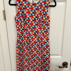 Kate Spade Multicolor Geometric Midi Dress